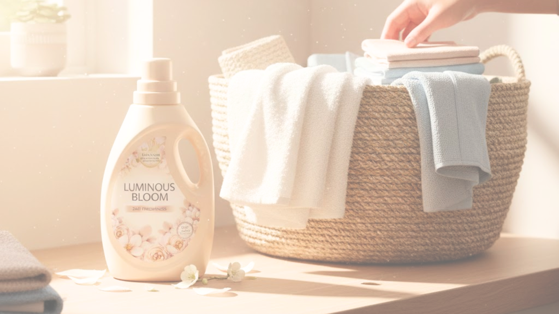 柔軟剤を習慣的に使う家庭洗濯のイメージ